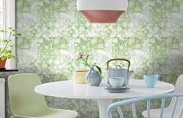 Обои 30 фото в интерьере кухни превью