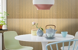 Обои 610001 фото в интерьере кухни превью