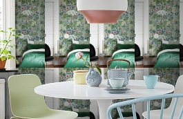 Обои 1790 фото в интерьере кухни превью