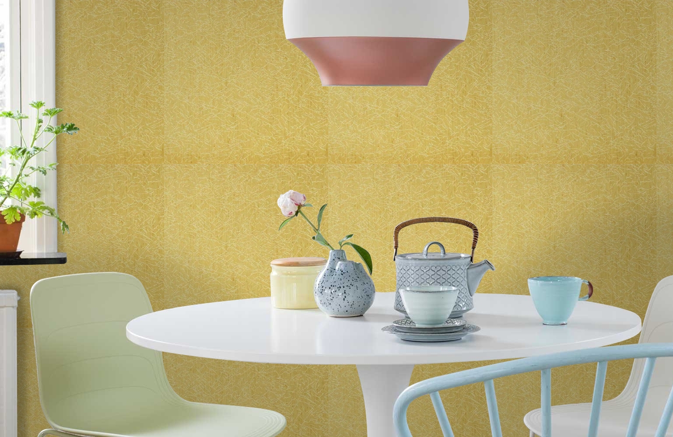 Обои 208016 фото в интерьере кухни