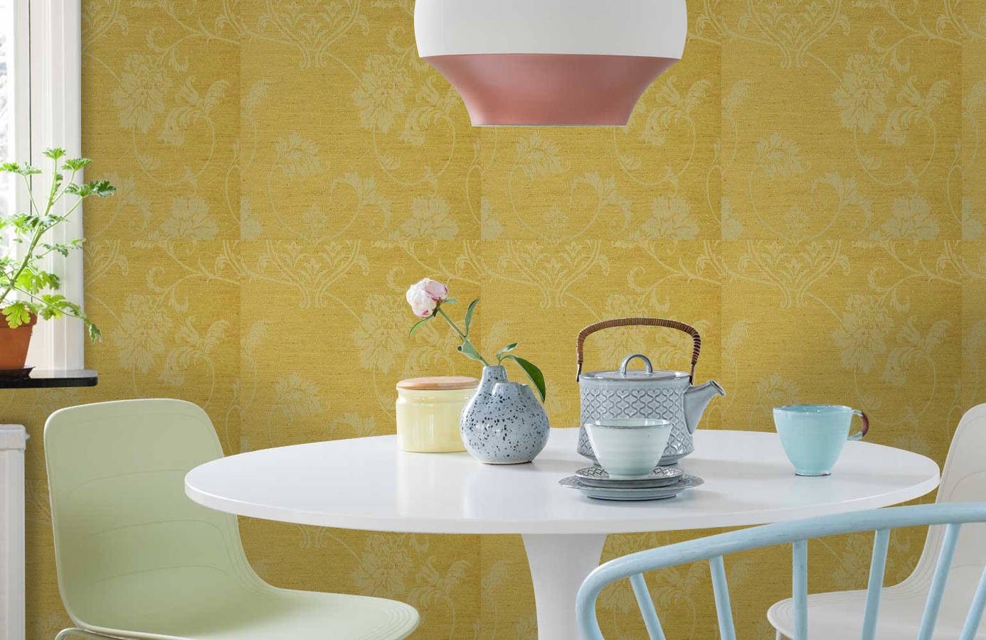 Обои 208024 фото в интерьере кухни