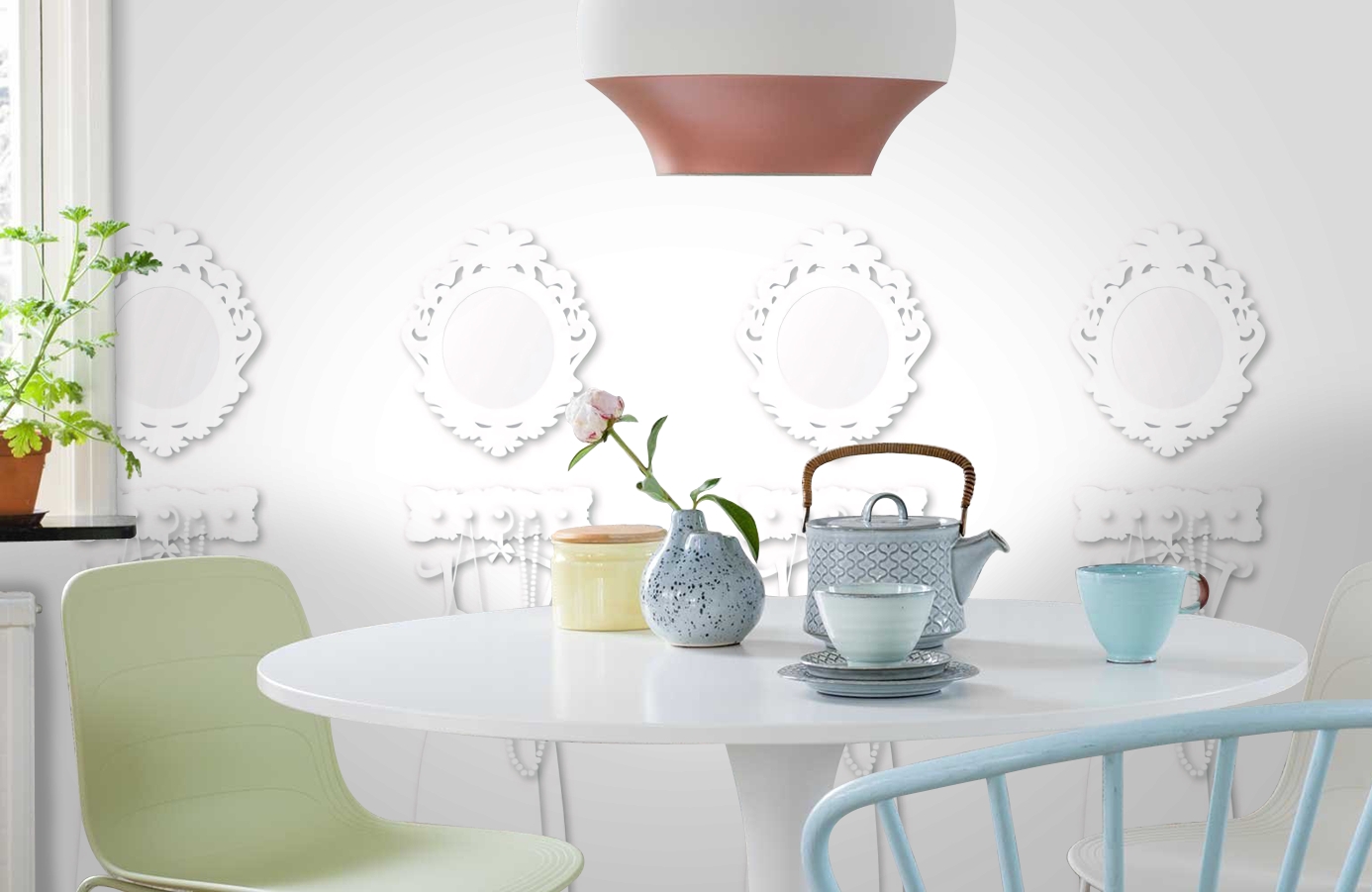 Обои P010901-2 фото в интерьере кухни