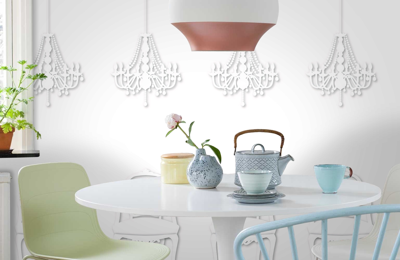 Обои P010902-2 фото в интерьере кухни