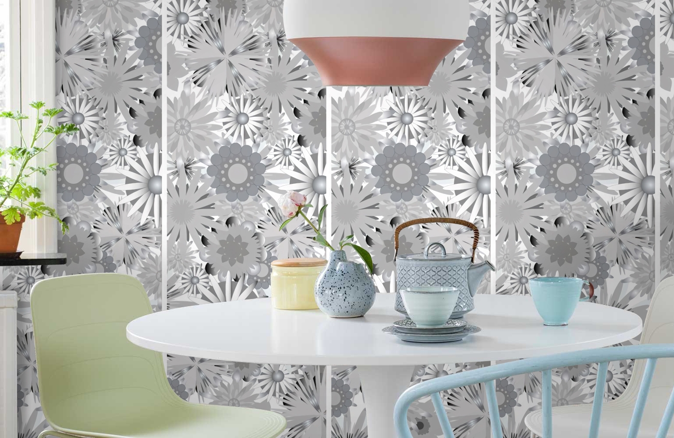 Обои P031201-2 фото в интерьере кухни