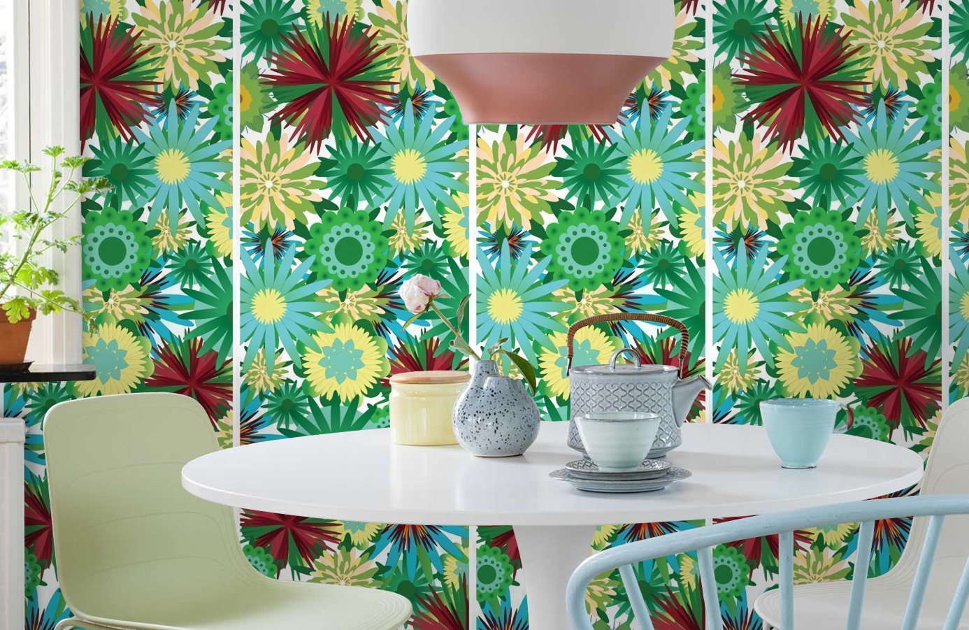 Обои P031202-2 фото в интерьере кухни