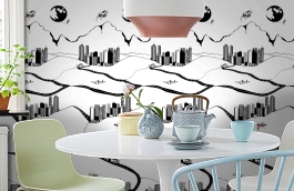 Обои P120901-2 фото в интерьере кухни превью