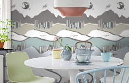 Обои P120904-2 фото в интерьере кухни превью