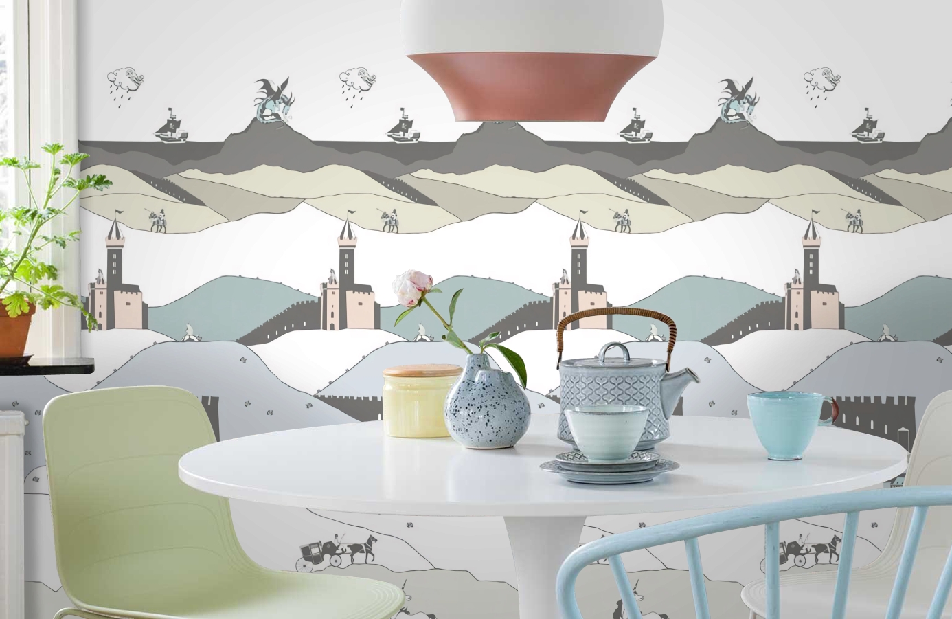 Обои P120906-2 фото в интерьере кухни