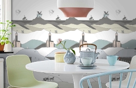 Обои P120906-2 фото в интерьере кухни превью