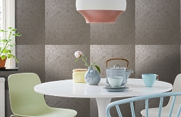 Обои OX243 фото в интерьере кухни превью