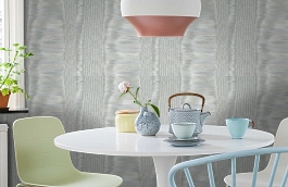 Обои 306-13 фото в интерьере кухни превью