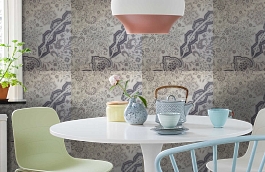 Обои 9110 D30 фото в интерьере кухни превью