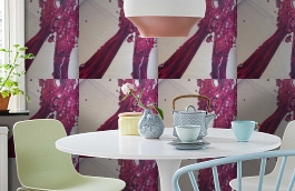 Обои 9120 B14 фото в интерьере кухни превью