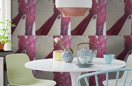 Обои 9120 B30 фото в интерьере кухни превью