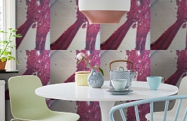 Обои 9120 B9 фото в интерьере кухни превью