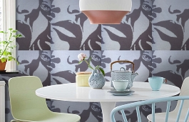 Обои 9130 V3 фото в интерьере кухни превью