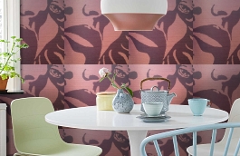 Обои 9130 V7 фото в интерьере кухни превью