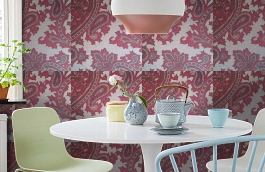 Обои 9150 C20 фото в интерьере кухни превью