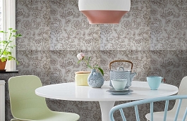 Обои 9160 A15 фото в интерьере кухни превью