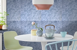 Обои 9160 A3 фото в интерьере кухни превью