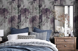 Обои 54177-1 фото в интерьере спальни превью