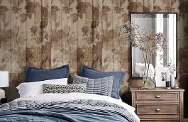 Обои 54177-4 фото в интерьере спальни превью