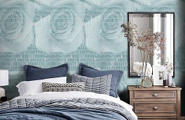 Обои 54186-4 фото в интерьере спальни превью