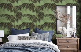 Обои 54190-5 фото в интерьере спальни превью