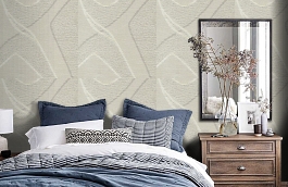 Обои 10 VNS-B фото в интерьере спальни превью