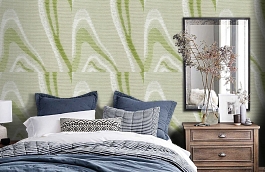 Обои 14 VNS-A фото в интерьере спальни превью