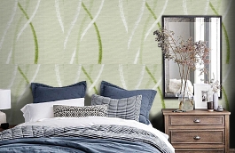 Обои 14 VNS-D фото в интерьере спальни превью