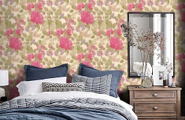 Обои 30019-2 фото в интерьере спальни превью