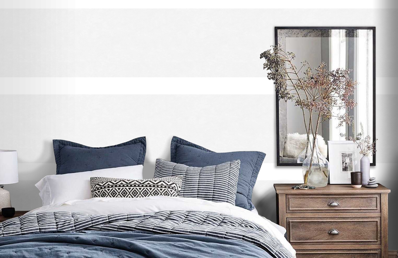 Обои 95329-1 фото в интерьере спальни