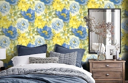 Обои 95383-2 фото в интерьере спальни превью