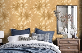 Обои 95408-1 фото в интерьере спальни превью