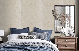 Обои PMA-11C фото в интерьере спальни превью