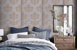 Обои PMA-4G фото в интерьере спальни превью