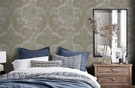 Обои PMA-5D фото в интерьере спальни превью