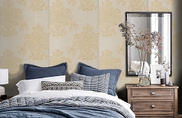 Обои PMA-9A фото в интерьере спальни превью