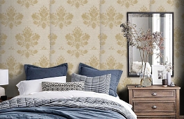 Обои PMA-9G фото в интерьере спальни превью