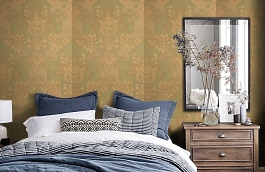 Обои Milano 221 фото в интерьере спальни превью