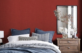 Обои Warwick 1205 фото в интерьере спальни превью