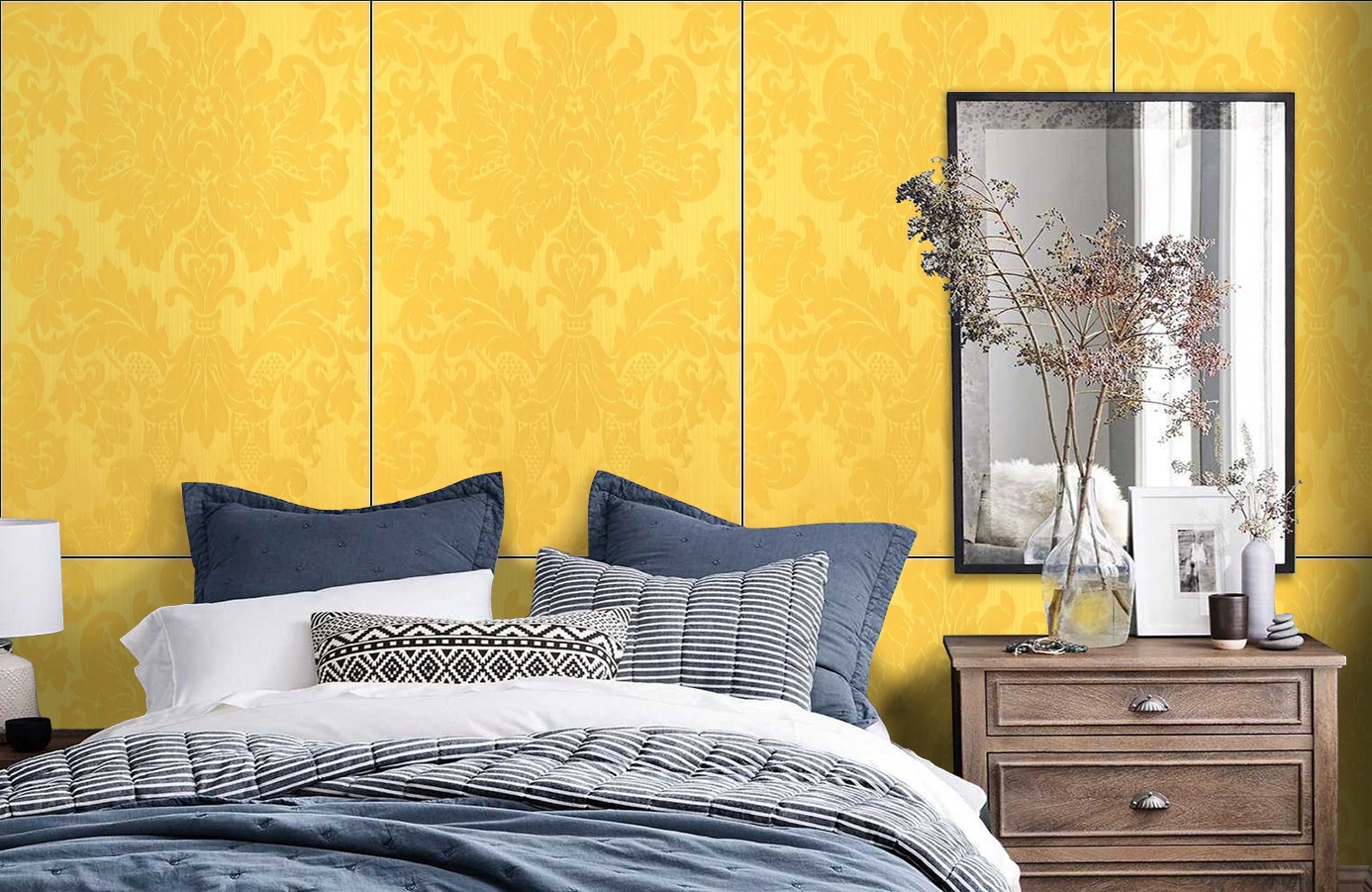 Обои Windsor 2333 фото в интерьере спальни Обои Windsor 2333 фото в интерьере спальни