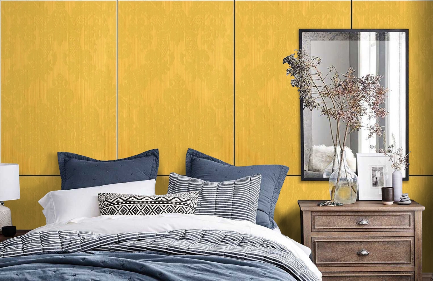 Обои Windsor 2339 фото в интерьере спальни Обои Windsor 2339 фото в интерьере спальни