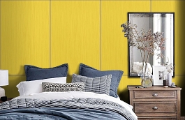 Обои Woburn 1302 фото в интерьере спальни превью