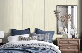 Обои Woburn 2107 фото в интерьере спальни превью