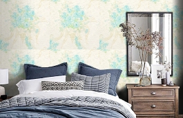 Обои 2454-3 фото в интерьере спальни превью