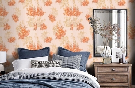 Обои 3513-3 фото в интерьере спальни превью