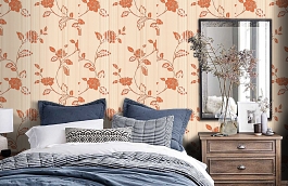 Обои 4088-5 фото в интерьере спальни превью