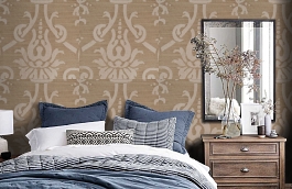 Обои ED15 фото в интерьере спальни превью